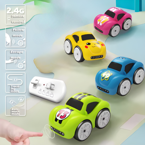 Remote Control 2.4G RC Intelligent Sensor Mini Car toy Follow, Escape, Track (line-following) and Automatic modes