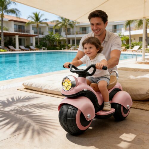 High Quality Kids Scooter Three Wheel Electric Kids Motorcycle Toy Plastic Three-Wheel Ride-On