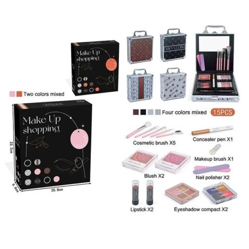 Beautiful Makeup Shopping for Girls
Children's cosmetics set in a suitcase 15 items