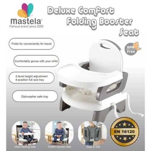 Alternative view of Mastela Deluxe Comfort Folding Booster Seat Infant feeding seat with tray