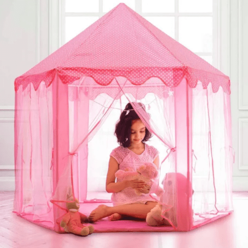 Princess Castle Play Tent House - Pink