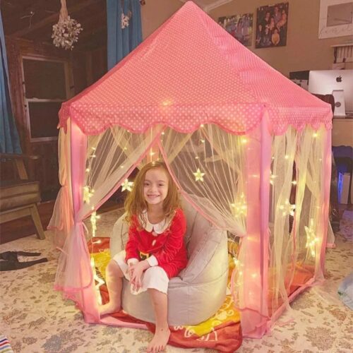 Alternative view of Princess Castle Play Tent House - Pink