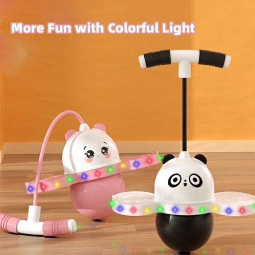 Alternative view of Panda Pogo Jumping Ball with Colourful Lights