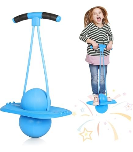 Bouncing Ball with Handle, Thickened Load-bearing Design, Wear-resistant Textured Grip, Suitable for Both Fitness and Outdoor Use