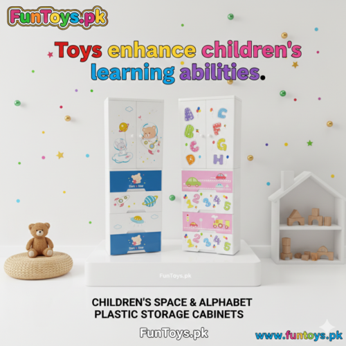 Space and Alphabet Theme 6 Layers Wardrobe