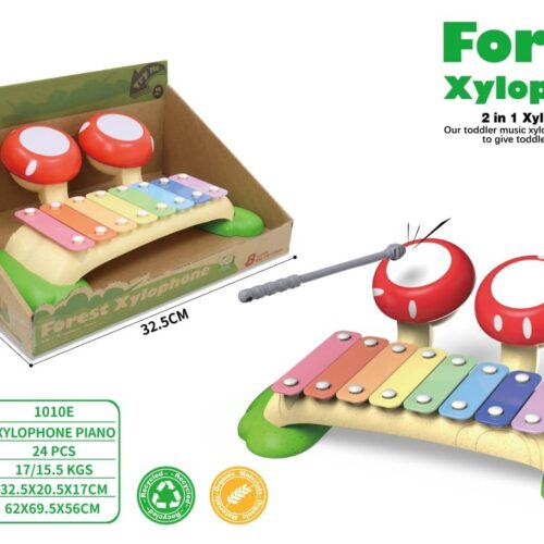 2 IN 1 XYLOPHONE & DRUM