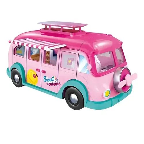 Alternative view of DOLL WITH ICE CREAM FOOD TRUCK AND ACCESSORIES