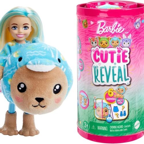 Barbie Chelsea Mini Doll and Accessories from the Cute Revel Costume Series, Dolphin Teddy HRK30