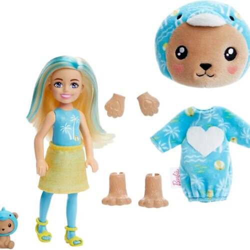 Alternative view of Barbie Chelsea Mini Doll and Accessories from the Cute Revel Costume Series, Dolphin Teddy HRK30
