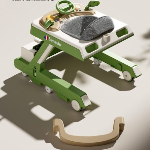 Alternative view of High Quality Multifunctional Baby Walker with Big Wheel and Comfortable Seat for Toddlers Learning and Folding Features