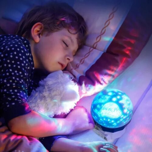 Alternative view of Galaxy Starry Sky Projector Lamp – 6 Interchangeable Films, Night Light Mode, 360° Rotation, Starry Sky