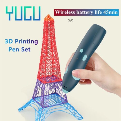 Professional Low Temperature PCL 3D Printing Pen, Easy Safe Stylo 3D Printer with USB Charging for 8-12 and Adults