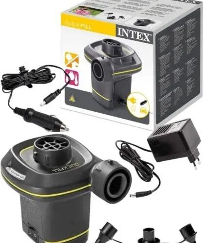 Intex Quick-Fill Electric Pump With Car Adapter & AC Adapter 220 -240 VOLT QUICK-FILL PUMP