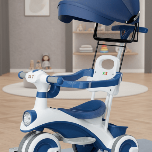 Imported Tricycle With Canopy and Parent Handle