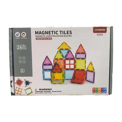 Magnetic Blocks 26pcs 
MAGNECTIC 
TILES