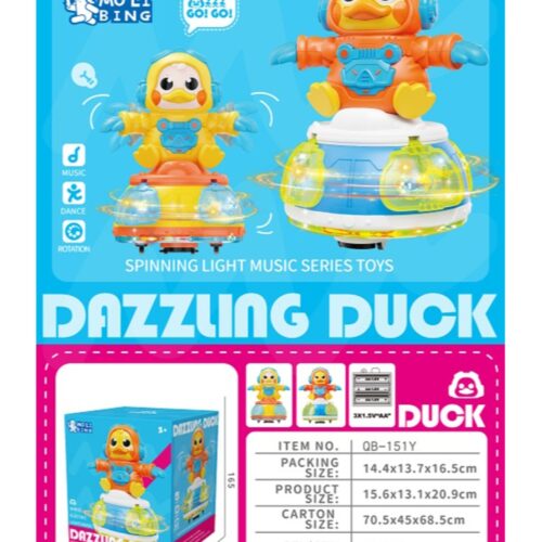 Alternative view of Dazzling Duck rotating electric toy