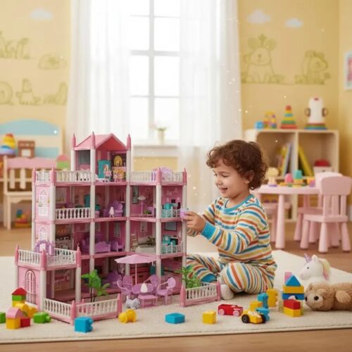 Alternative view of Dollhouse Dream Villa to Assemble with Accessories, 4 Floors
