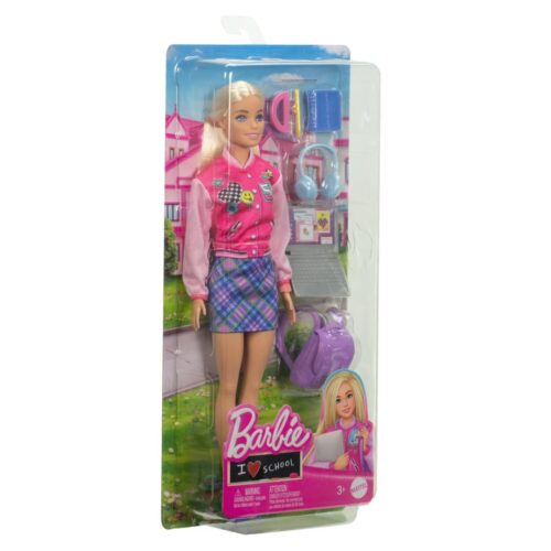 Alternative view of Barbie I Love School Toy Set With & 7 Accessories, Blonde Fashion Doll Wears Removable Look
