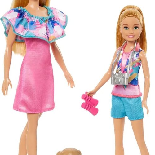Alternative view of Barbie Pack of 2 Sisters Dolls with Summer Clothes, Pets and Accessories, Stacie to the Rescue, Toy +3 Years (Mattel HRM09)