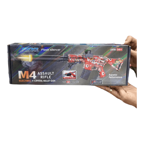 M4 ASSAULT RIFLE 
WITH LIGHT & SMOKE GEL BLASTERS ORBEEZ GUN