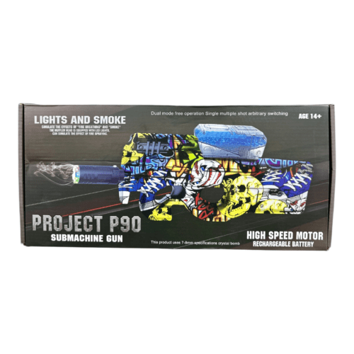 PROJECT P90 SUB 
MACHINE WITH LIGHT 
& SMOKE ORBEEZ GEL BLASTERS GUN