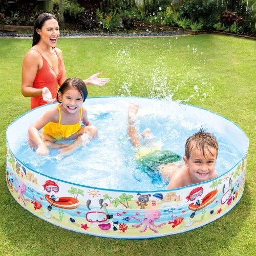 Alternative view of Intex 5ft X 10in Under The Palm Trees Snapset Above Ground Pool