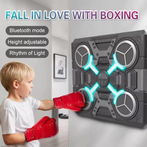 Bluetooth Musical Boxing Target for Kids and Adults, Boxing Trainer with Music and Lights for Fitness, with Rechargeable Battery, Sports Toy