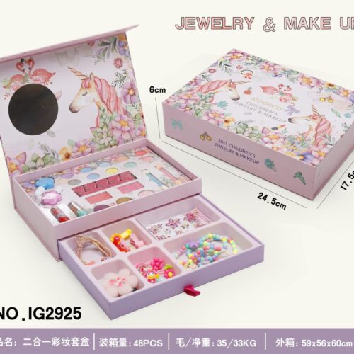 2 IN 1 JEWELRY & 
MAKEUP KIT