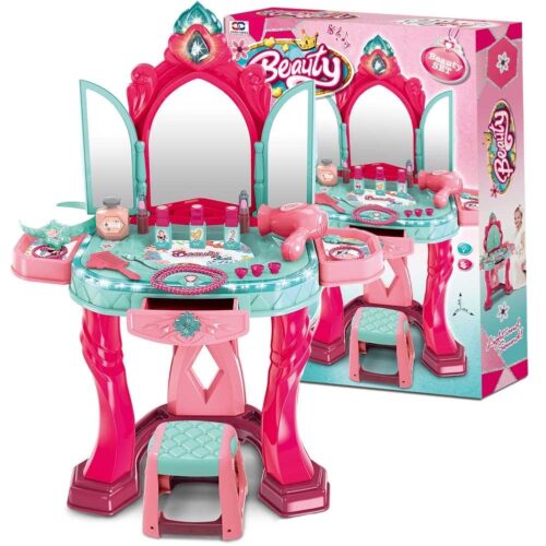Alternative view of Fashion Toy Set for Girls, Princess Pretend Play Set, Plastic Vanity, Dressing Room Playset