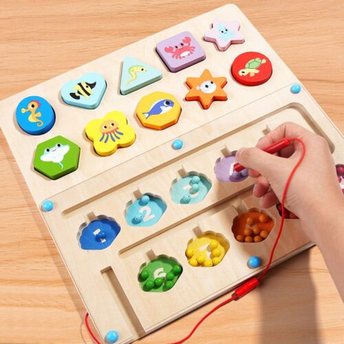 Alternative view of 2 in 1 Matching Toy and Fun Maze Maze Toy Matching Game for Kids Educational Toys 11pcs