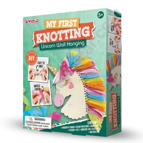 Alternative view of Sew Star "My First Knotting Unicorn Wall Hanging" craft kit intended for children aged 5 and up