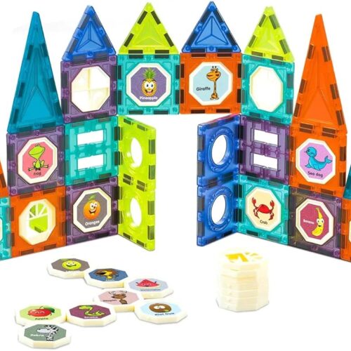 Alternative view of 52-piece Magnetic Tiles STEM Toys