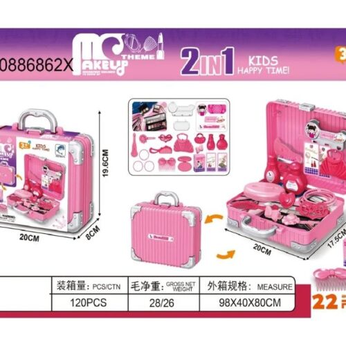 Alternative view of Kids makeup vanity suitcase Playset