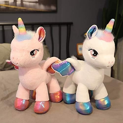 Big Eyes Unicorn Plush Toy Soft Colorful Horse Animal Plush Stuffed Doll Girls Gift 40cm