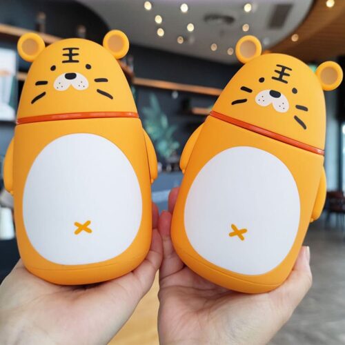 Alternative view of Cute Animal Shape Double Wall Water Bottle Kids Stainless Steel
