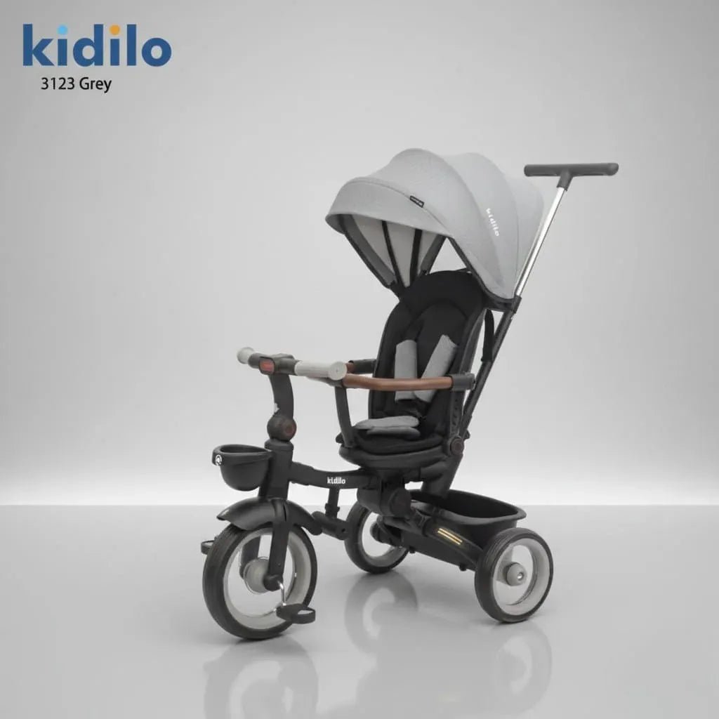 Kidilo 7-in-1 Convertible Tricycle with Adjustable Parent Handlebar – Ages 1 to 5
Kidilo Premium Multifunctional Cycle - Image 4