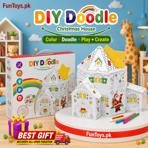 DIY DOODLE ERASEABLE HOUSE WITH LIGHTS & MUSIC