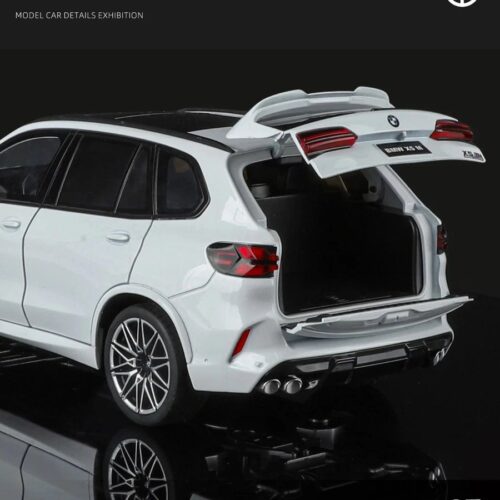 Alternative view of 1:18 BMW X5 M Competition LCI Model Car Diecast SUV Collectible Vehicle BMW X5 M White / Black