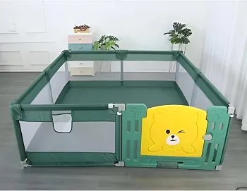 Alternative view of Baby Play Yard Fence Indoor Toddler Safety Playpen, Sturdy Design with Firm Suction Cups, Spacious & Secure Area for Play and Crawling
5.5ft and 4.5ft