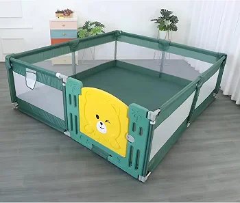 Baby Play Yard Fence Indoor Toddler Safety Playpen, Sturdy Design with Firm Suction Cups, Spacious & Secure Area for Play and Crawling
5.5ft and 4.5ft