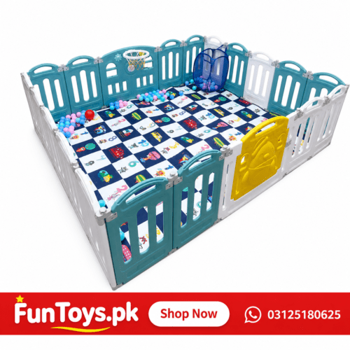 baby safety playpen and activity fence 6.5×7.5 ft