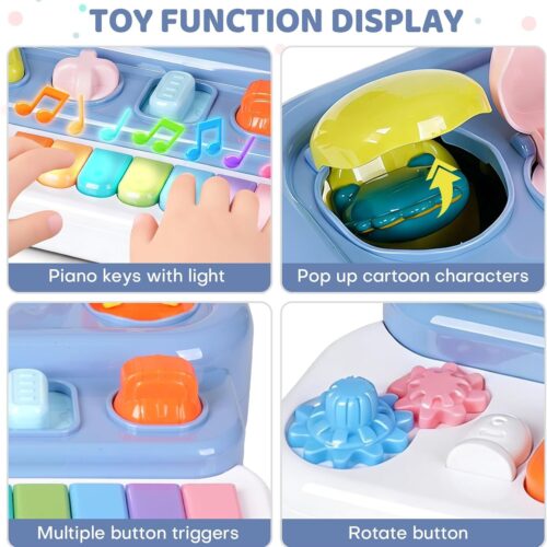 Alternative view of Pop-Up Music Toy, Musical Piano Toy for 1-3 Baby Toy