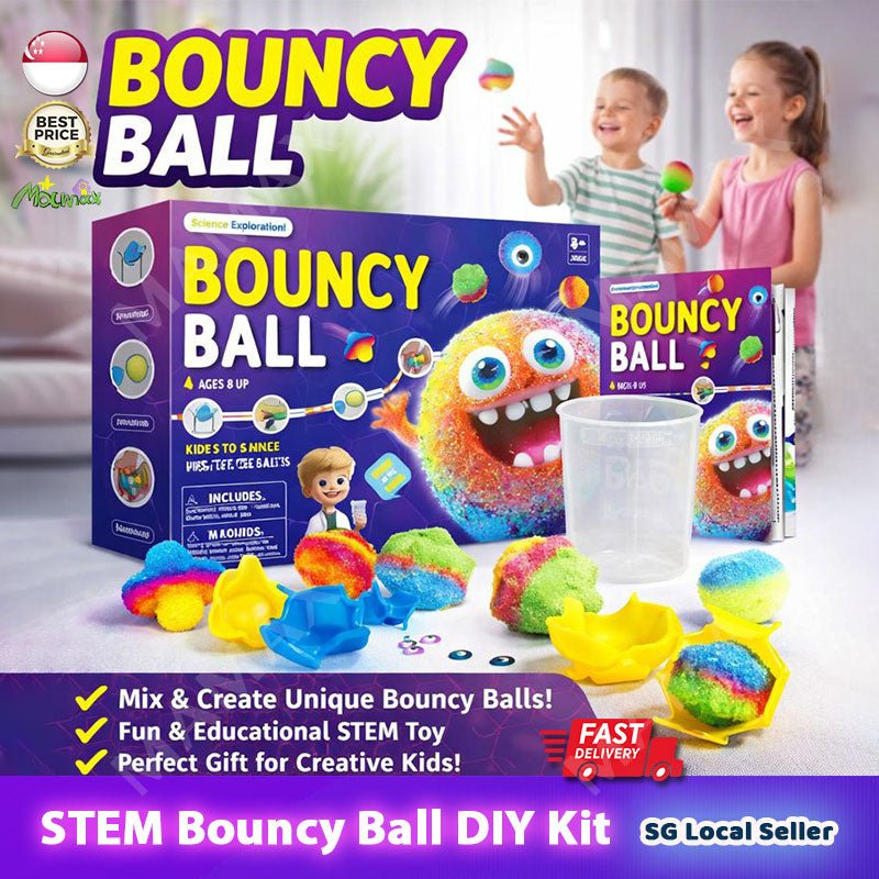 DIY Bouncy Ball Science Kit for Kids STEM Toy Experiment Set