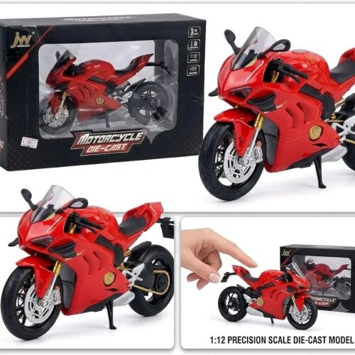 Ducati Panigale V4 Motorcycle Die-Cast Model 1:16 Scale,
Ages 3+