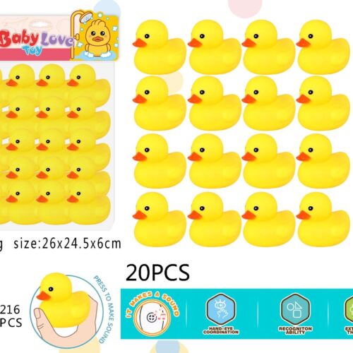 CUTE SOFT SILICON 
DUCK 20 PCS