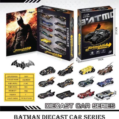 Batman Batmobile 12-Piece Die-Cast Car Collection Set
