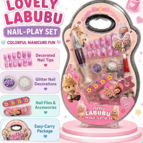 Lovely Labubu Nail-Play Set