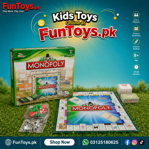 Alternative view of Monopoly Board Game