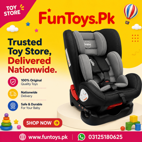 Kidilo 2-Stage Car Seat 0-18 kg – Portable Infant & Toddler Car Seat with 5-Point Harness & Adjustable Recline