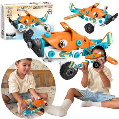 STEM airplane building kit for kids Diy Block Set, Fighter